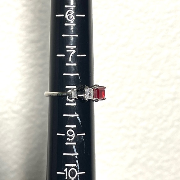 New Sterling Silver Ruby Ring - Picture 8 of 8